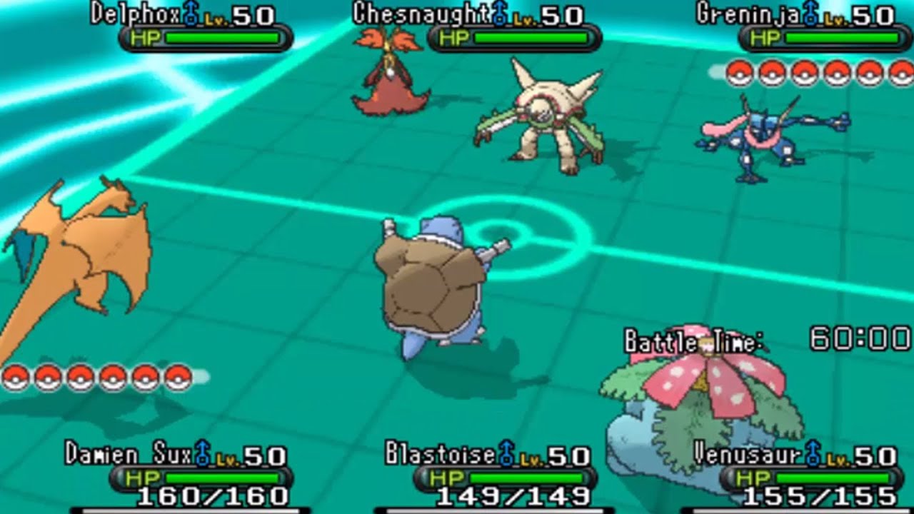Pokemon X and Y Triple Battle WiFi - GEN 1 VS GEN 6 !