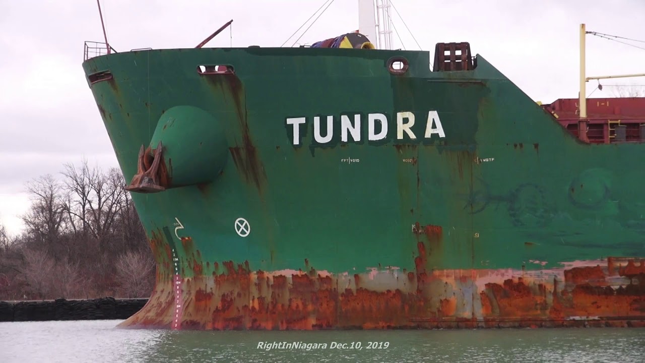 Ship TUNDRA above Lock 6, Welland Canal 2019