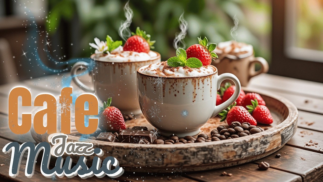 Peaceful Spring Jazz Café 🌿 Soft Piano Music for Calm Work & Study