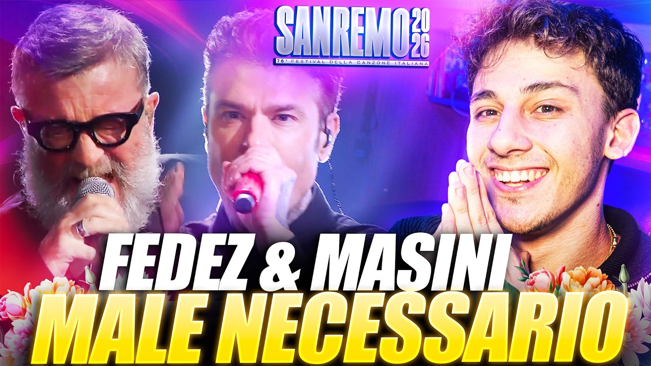 Fedez & Masini - Male Necessario | itsDani REACTION | Sanremo 2026