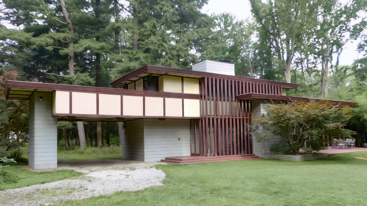 You Can Stay the Night at This Frank Lloyd Wright House! (Louis Penfield House)
