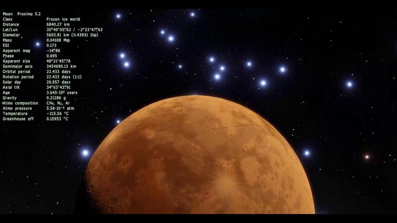 Getting Lost in Space Engine #52 Proxima Centauri b and graphics issues.