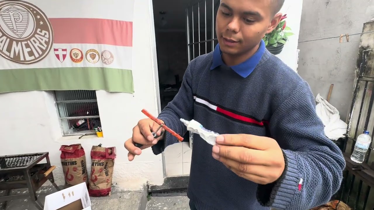 Aprenda remendar pneu do seu carro em 5 minutos  - economizei 30 reais #façavocêmesmo 