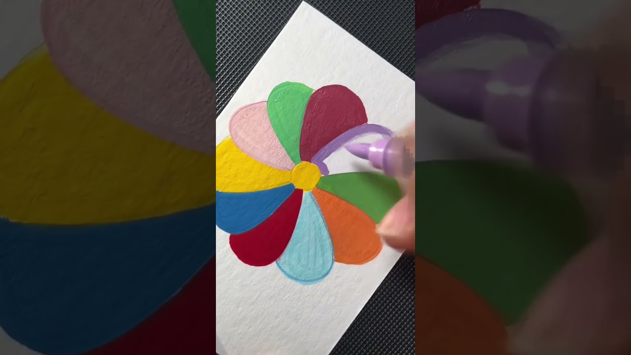 Relaxing ASMR Acrylic Marker Coloring | No Talking, Stress Relief Session✨✨