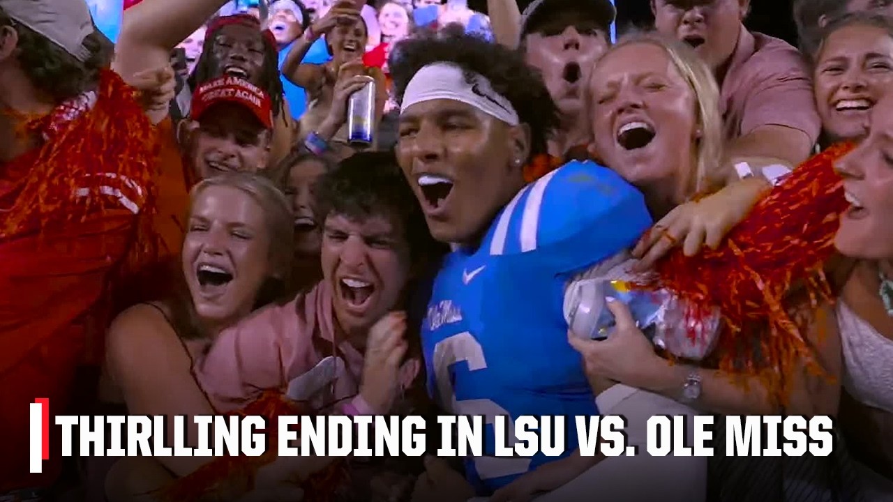 MUST-SEE ENDING BETWEEN LSU AND OLE MISS 🍿 | ESPN College Football