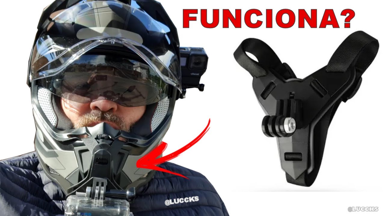 Suporte universal de câmera no capacete funciona? #VIDEOCAST