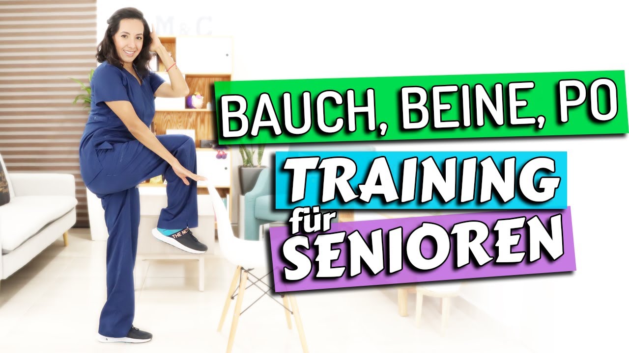 Bauch, Beine, Po Training zu Hause für Senioren
