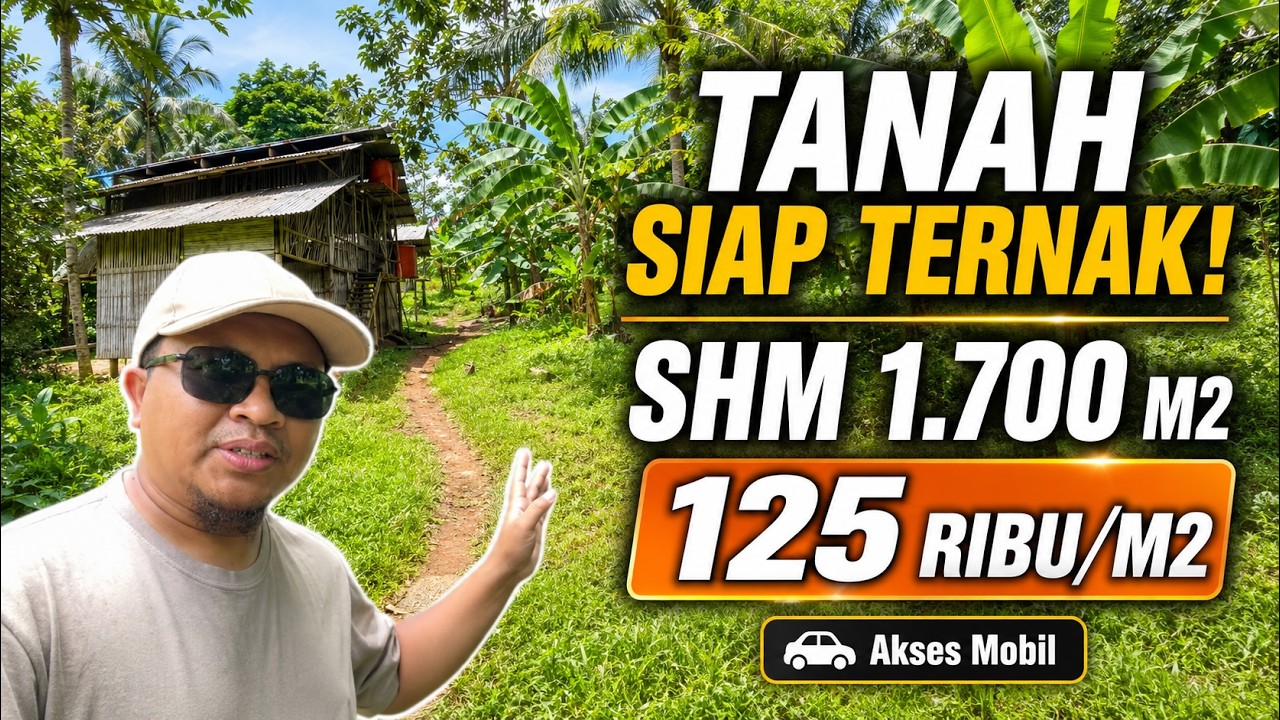 Tanah SHM Murah di Cijeungjing Ciamis 1.746 m², Pinggir Jalan & Sudah Ada Kandang Ayam Pedaging