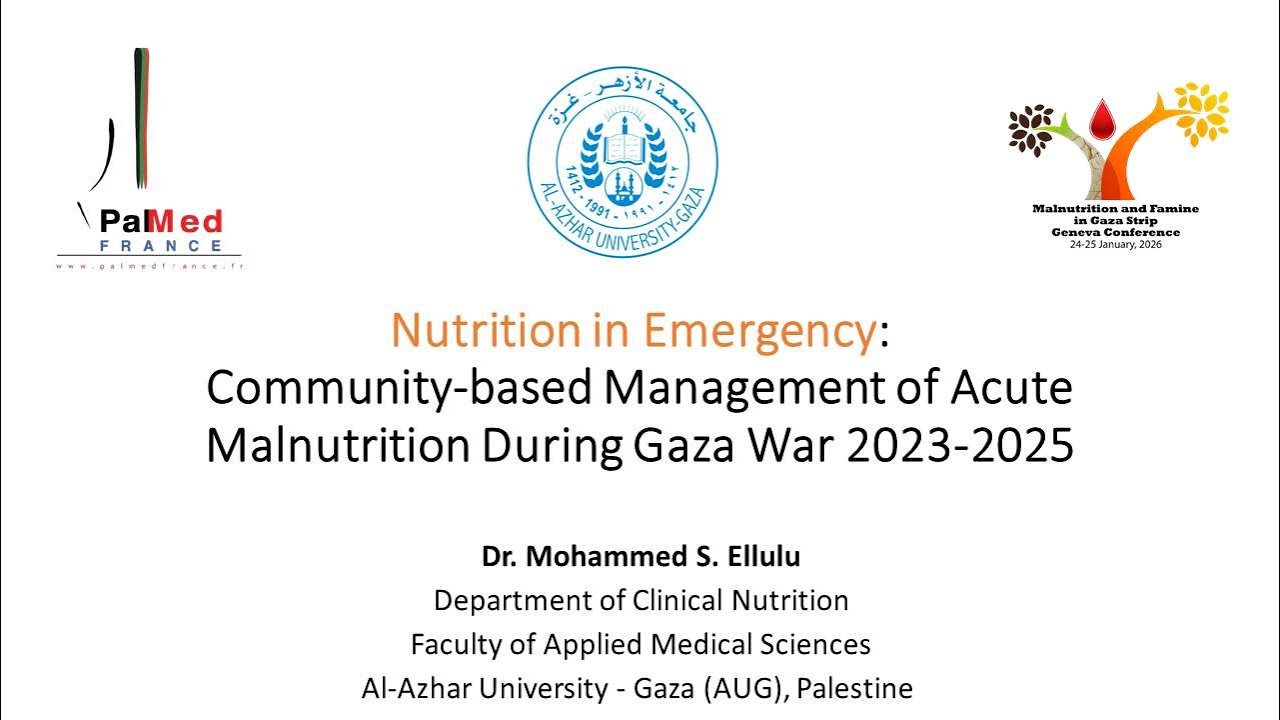 Nutrition in Emergency: PALMED Geneva Conference