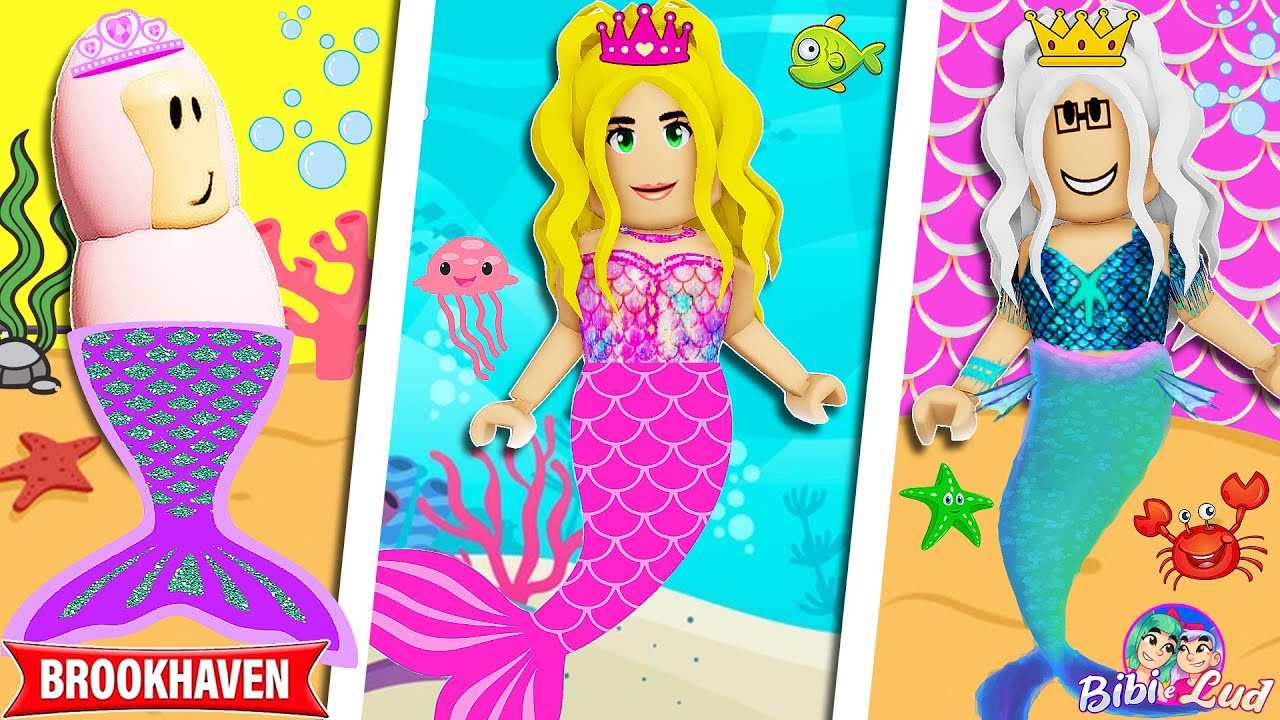 CICLO DE VIDA DE UMA SEREIA PRINCESA! BROOKHAVEN 🏡RP HISTORINHAS | Roblox