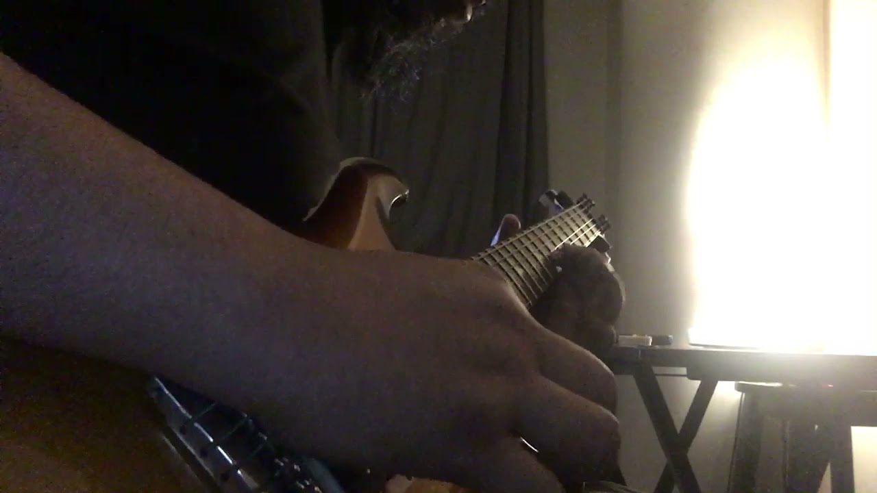 Jamming on this blues backing track