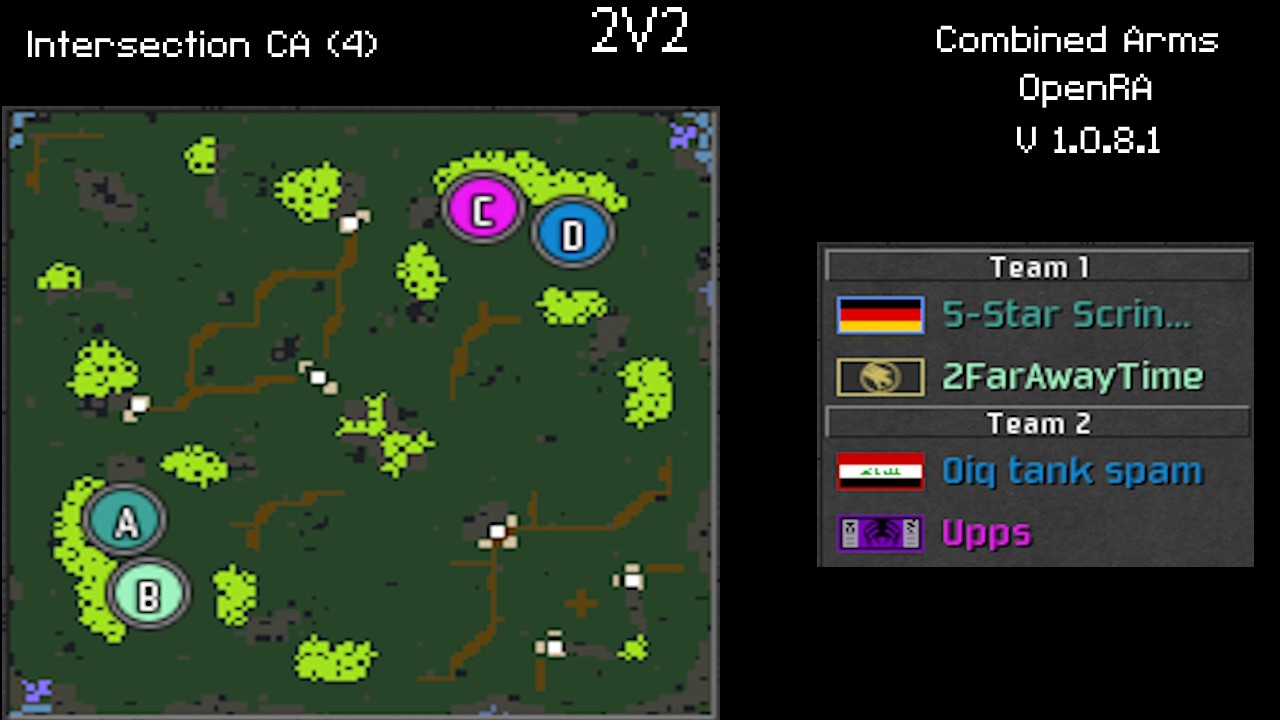 329# - GDI - 4 - 11/02/2026 - 2v2 - Combined Arms V1.0.8.1 (OpenRA)