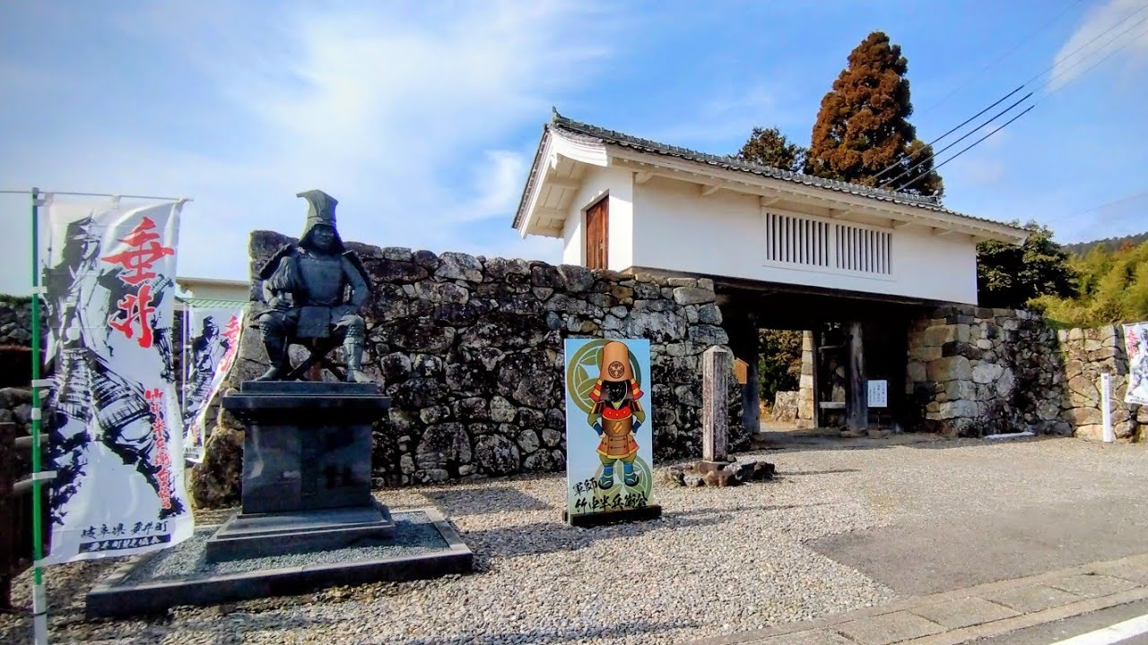 🏯#お城へgo!! 竹中氏陣屋②#竹中半兵衛 像(R8 2/5)11:40#岐阜県 不破郡垂井町