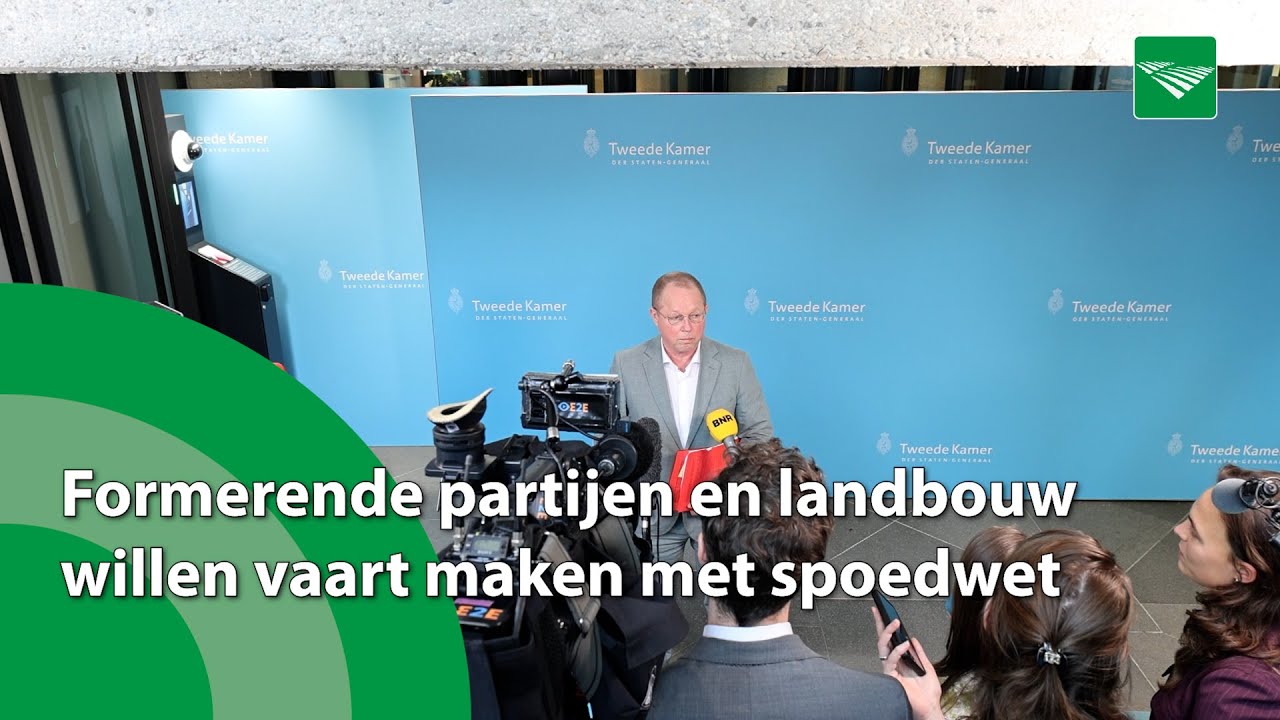 Formerende partijen en landbouw willen vaart maken met spoedwet