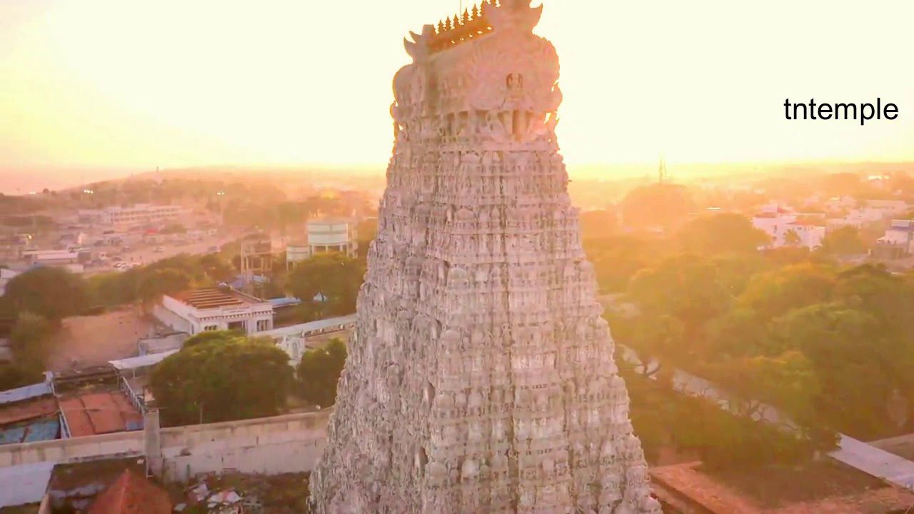 Tiruchendur Murugan Temple Wonderful View Helicopter Shot Evergreen Dream Video