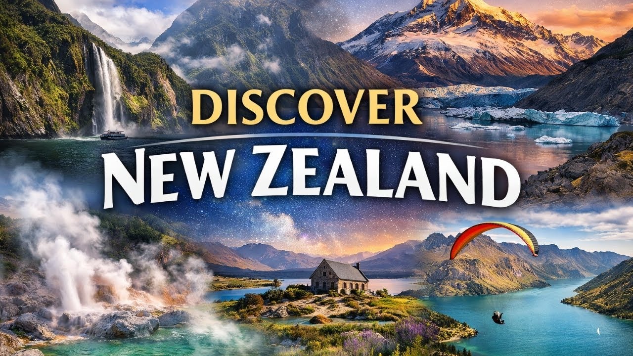 New Zealand Documentary 4K | Discover Fiordland, Mount Cook, Rotorua & Queenstown💕
