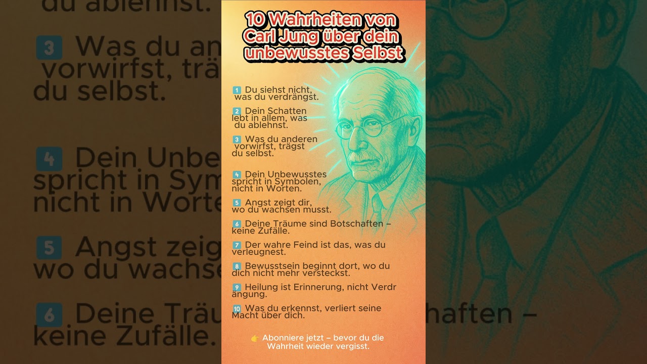 10 Wahrheiten von Carl Jung &uuml;ber dein unbewusstes Selbst