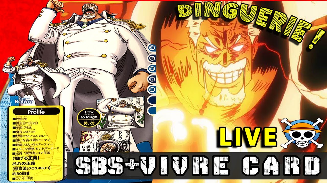 LIVE ONE PIECE React SBS et Vivre Card !! Garp une tuerie