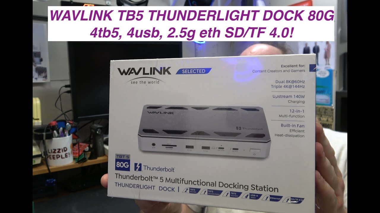 Док-станция WAVLINK Intel Certified Thunderbolt 5 12-в-1
