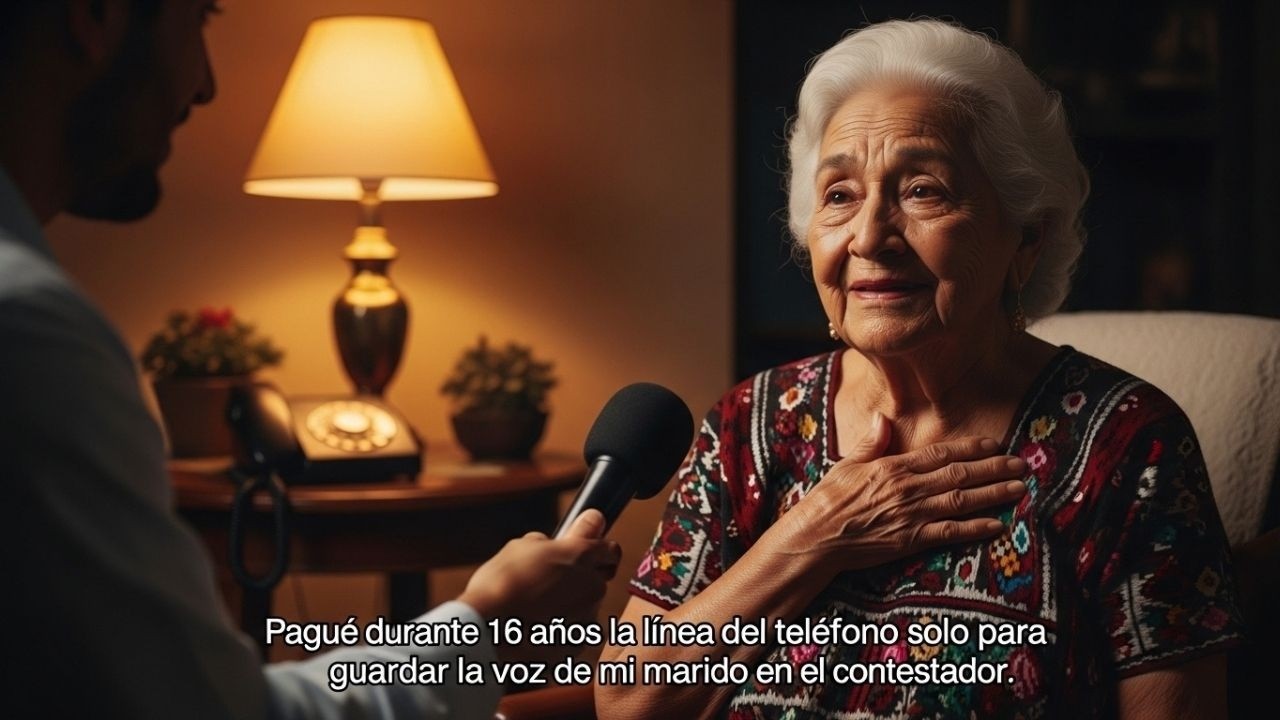 Pagué durante 16 años la línea del teléfono solo para guardar la voz de mi marido en el contestador.