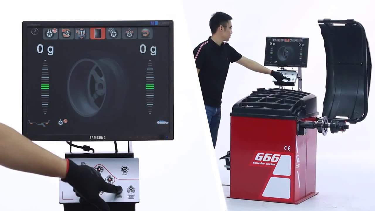 Wheel Balancer UNITE G66 Wheel Balance Operation And Calibration Video-Unite Automotive Equipment