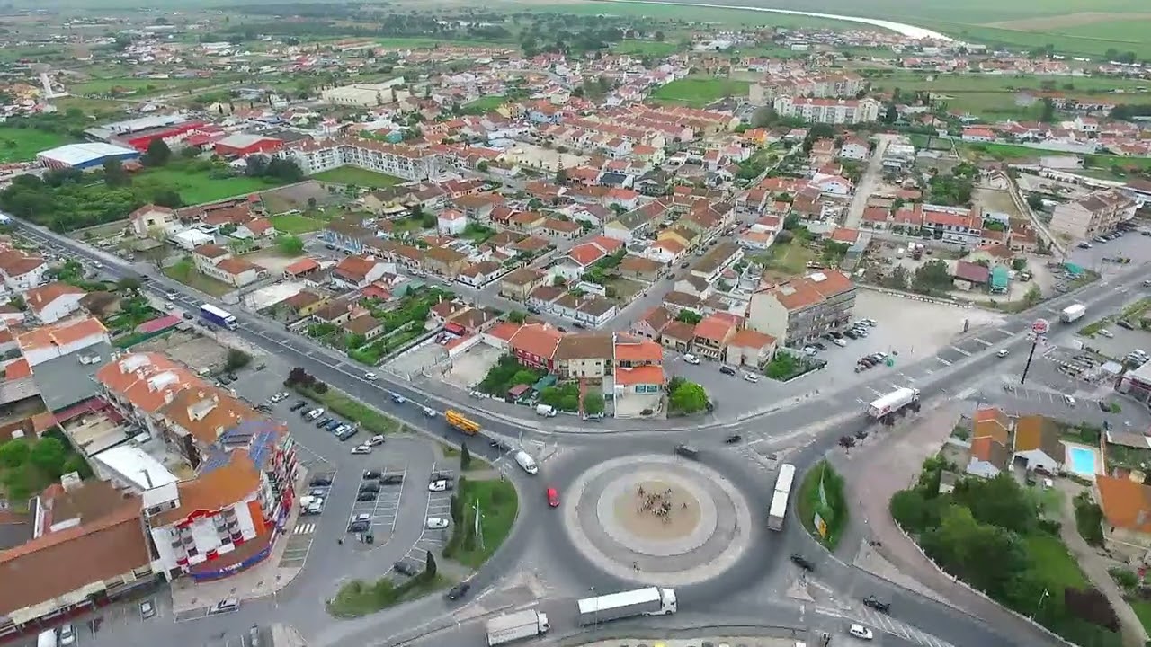 Vista a&eacute;rea de Samora Correia e Porto Alto - Drone phantom3 #1481
