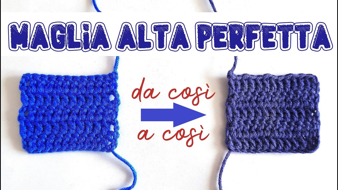 Scuola di Uncinetto come fare la maglia alta perfetta