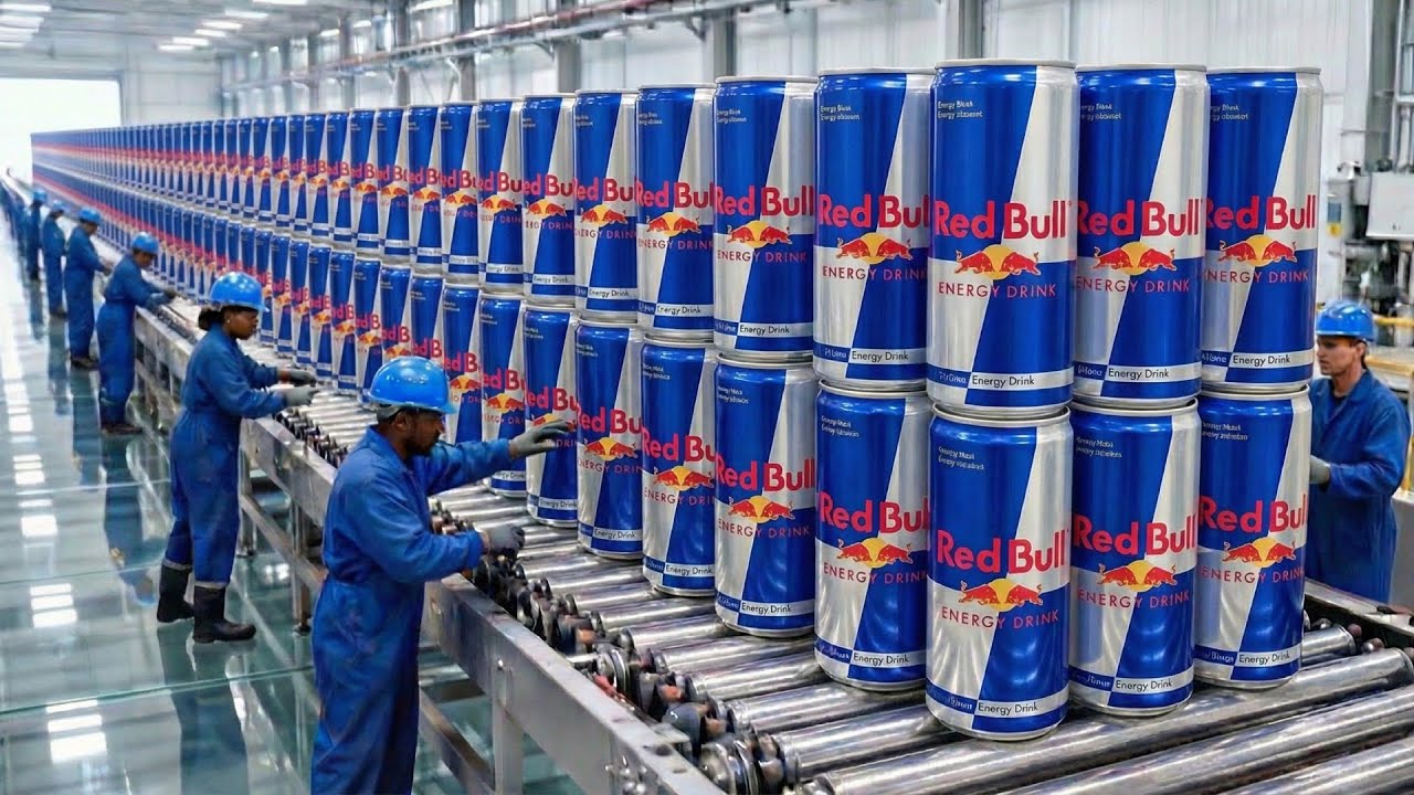 Dentro de la fábrica de Red Bull: cómo se elabora la bebida energética