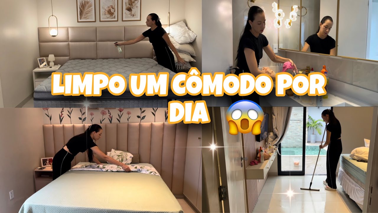 É  preciso  uma SEMANA  para deixar  tudo  limpo | Minha rotina leve de limpeza 😅