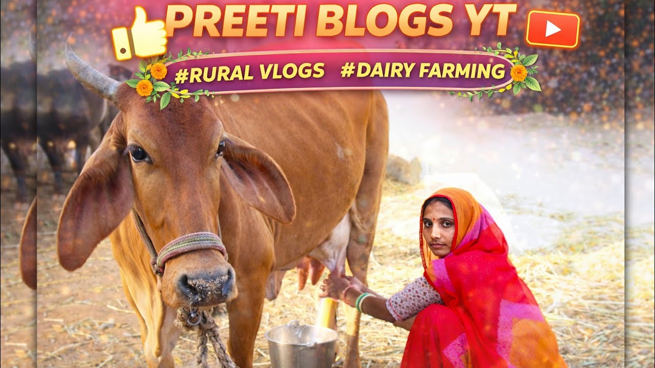 Milking By Hand Milking Indian Cow Milking Indian girl 2026 village Vlog women milking 