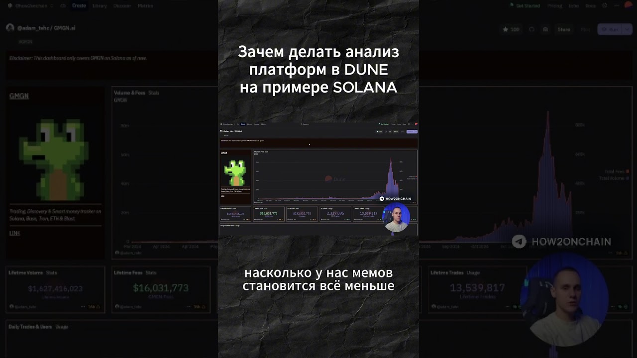 ЗАЧЕМ ДЕЛАТЬ АНАЛИЗ ПЛАТФОРМ И БЛОКЧЕЙНОВ В DUNE НА ПРИМЕРЕ SOLANA ПРОЕКТОВ
