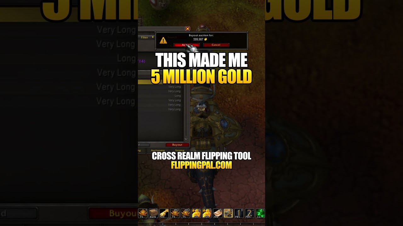 THIS MADE ME 5 MILLION GOLD 💰🤫 #worldofwarcraft #wowgoldmaking #wowvideos