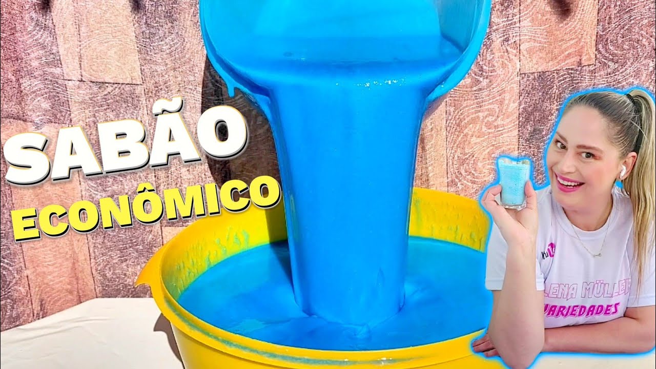 FAÇA SABÃO LÍQUIDO ECONÔMICO - SEM LIQUIDIFICADOR - MEXEU TÁ PRONTO