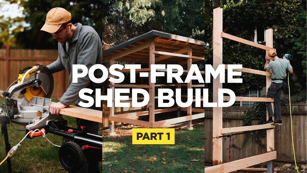 DIY Post Frame Shed Build – Part 1 of 3
