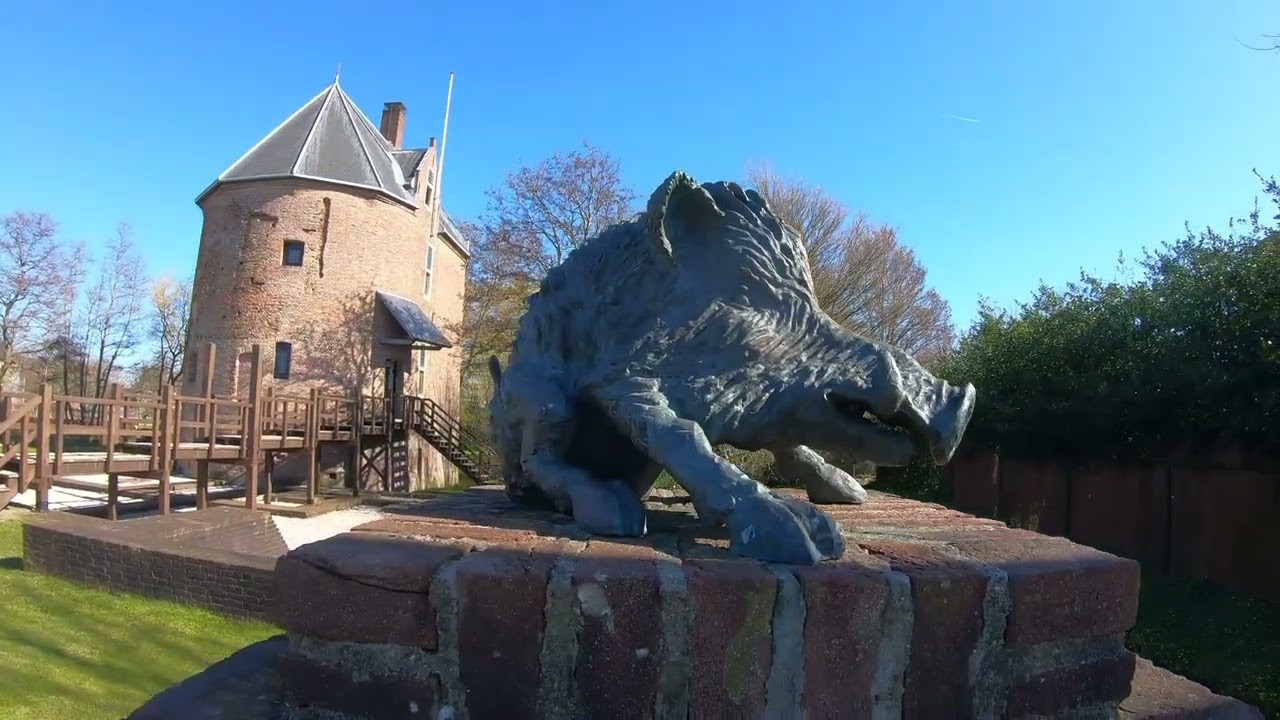 Ruine Huis Dever bij Lisse provincie Zuid Holland