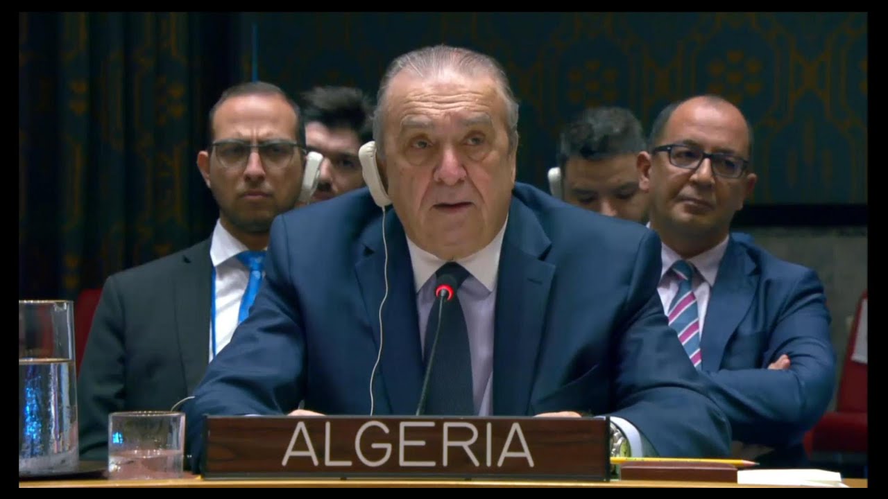 Amb. Bendjama après le vote sur le Projet de Résolution sur le Renouvelement du Mandat de la MINURSO