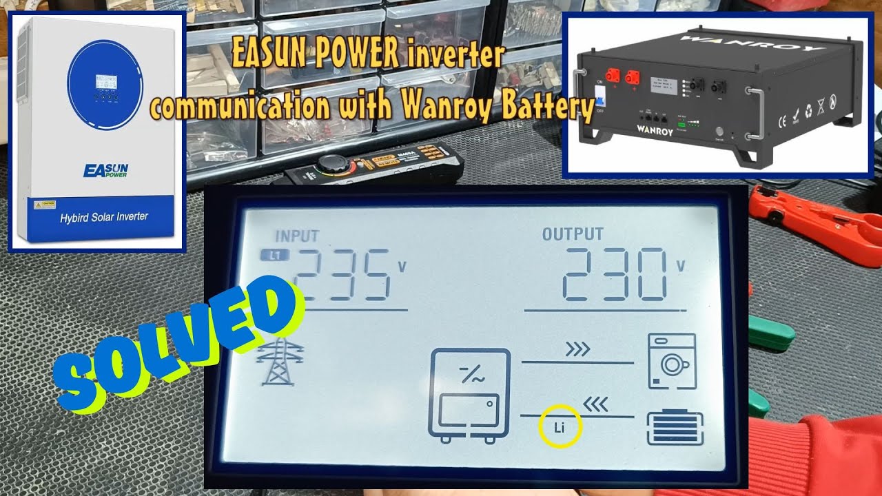 EASUN POWER Inverter Communication with WANROY Battery