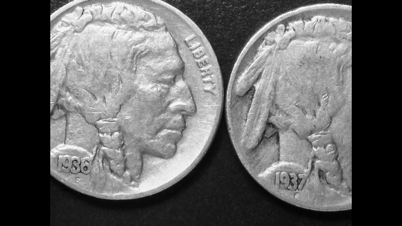 1936 & 1937 Error Nickels (3 & 3 1/2 Leg Errors)