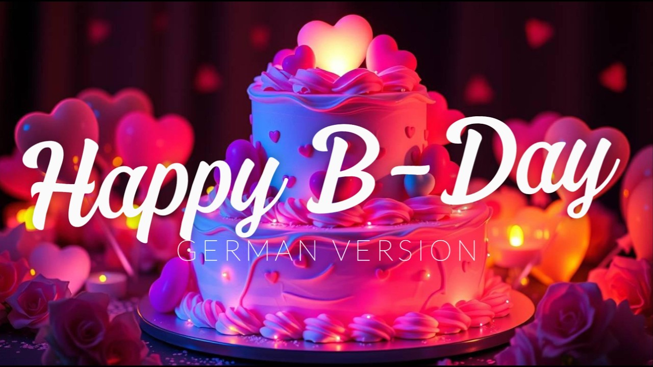 HAPPY BIRTHDAY Song German Version 4K