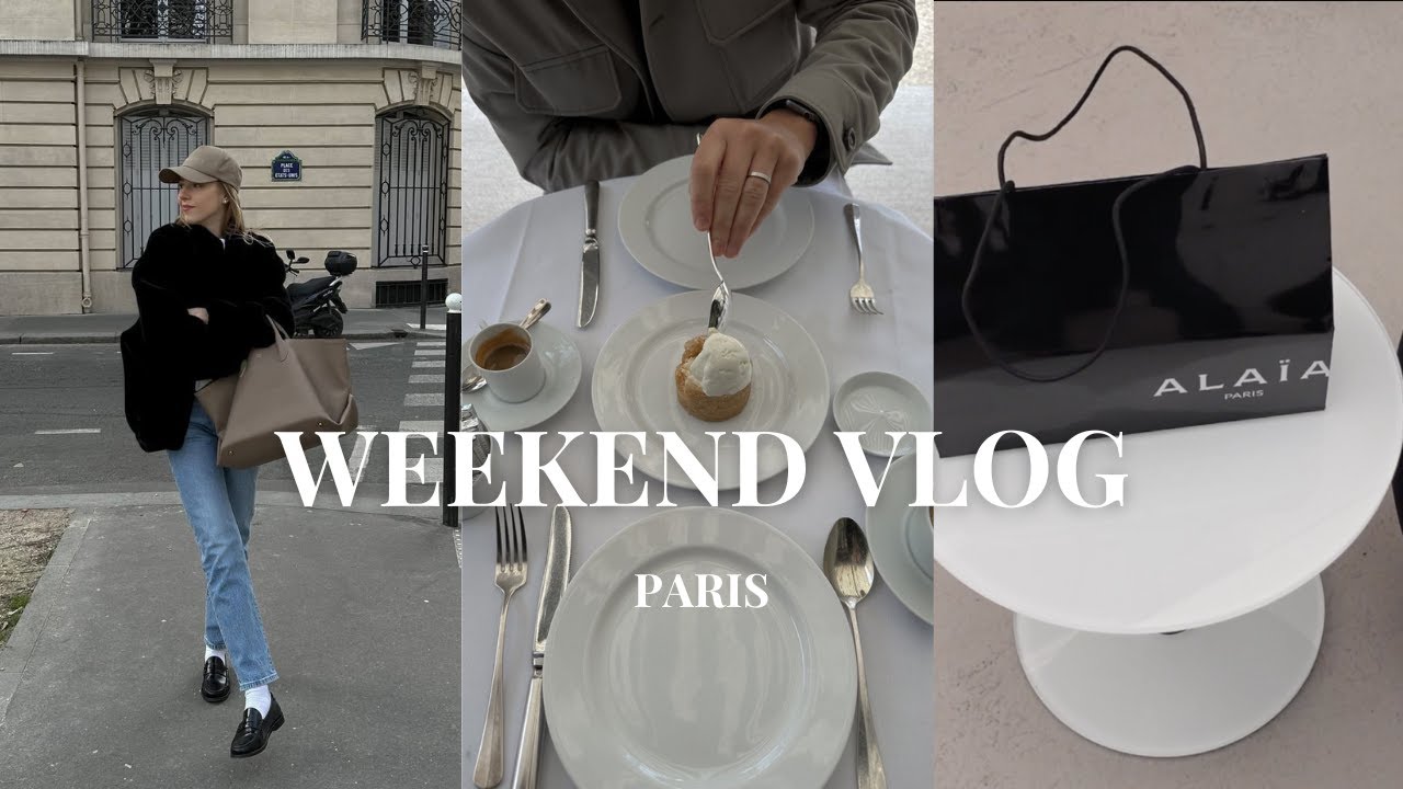 Weekend Vlog | Paris in Spring, home cooking, ALAÏA and Diptyque unpacking