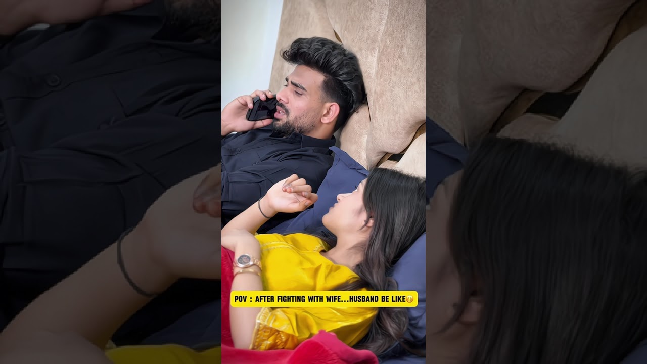 After fighting with wife 🤣@SonaNayak914 #youtubeshorts #comedy #sagarmeena #funny y
