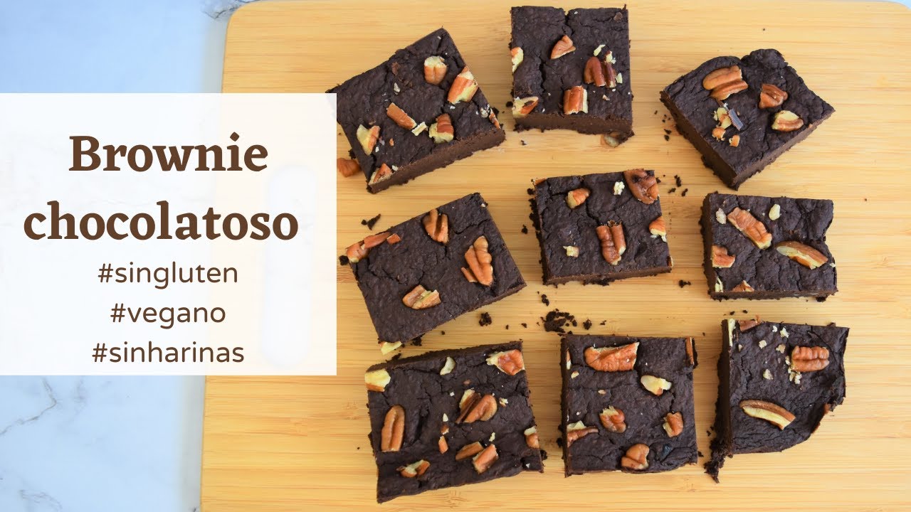 Brownie chocolatoso VEGANO y SIN GLUTEN