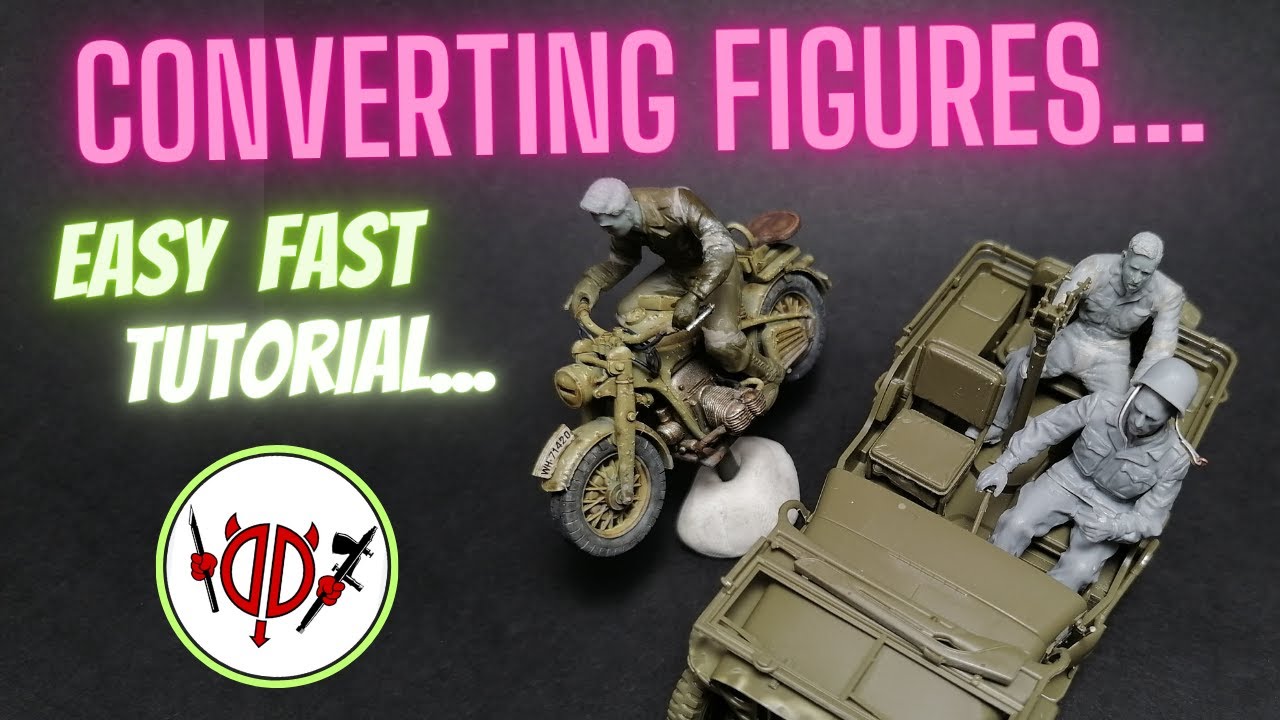 Как КОНВЕРТИРОВАТЬ ФИГУРКИ ИЗ СТИРОЛА для диорамы (1/35, Miniart, Tamiya)