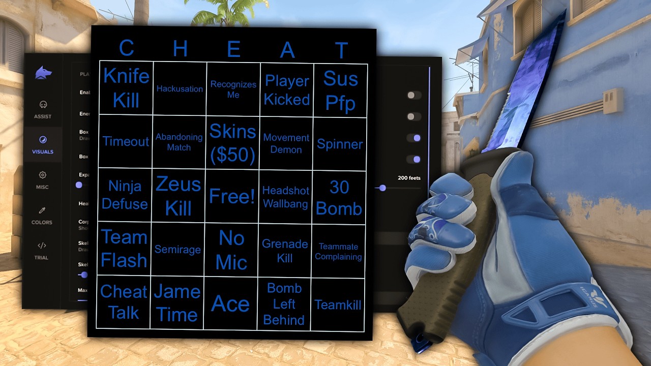 CS2 Cheating BINGO при участии Fecurity