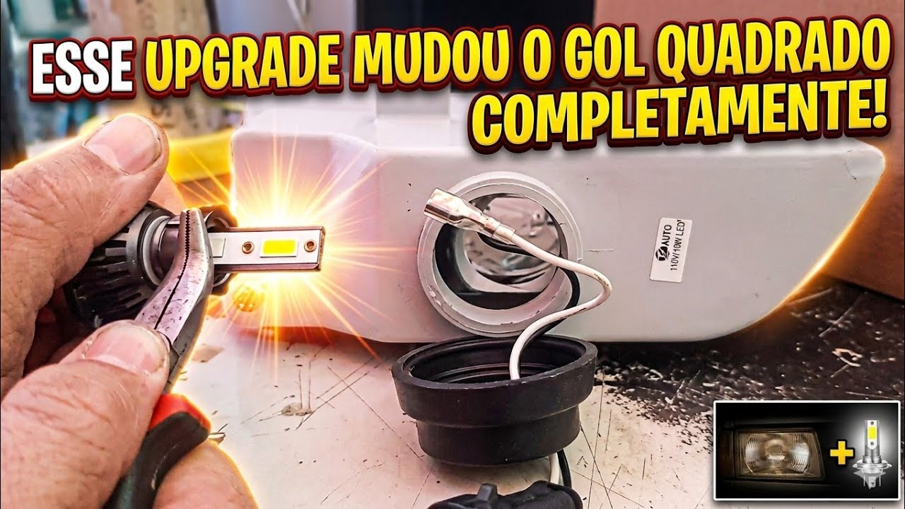 Como instalar leds nos faróis de milha do gol quadrado G1