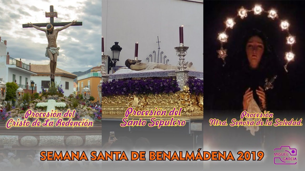 Procesiones: Cristo de la Redención, Santo Sepulcro y Ntra. Señora de la Soledad.