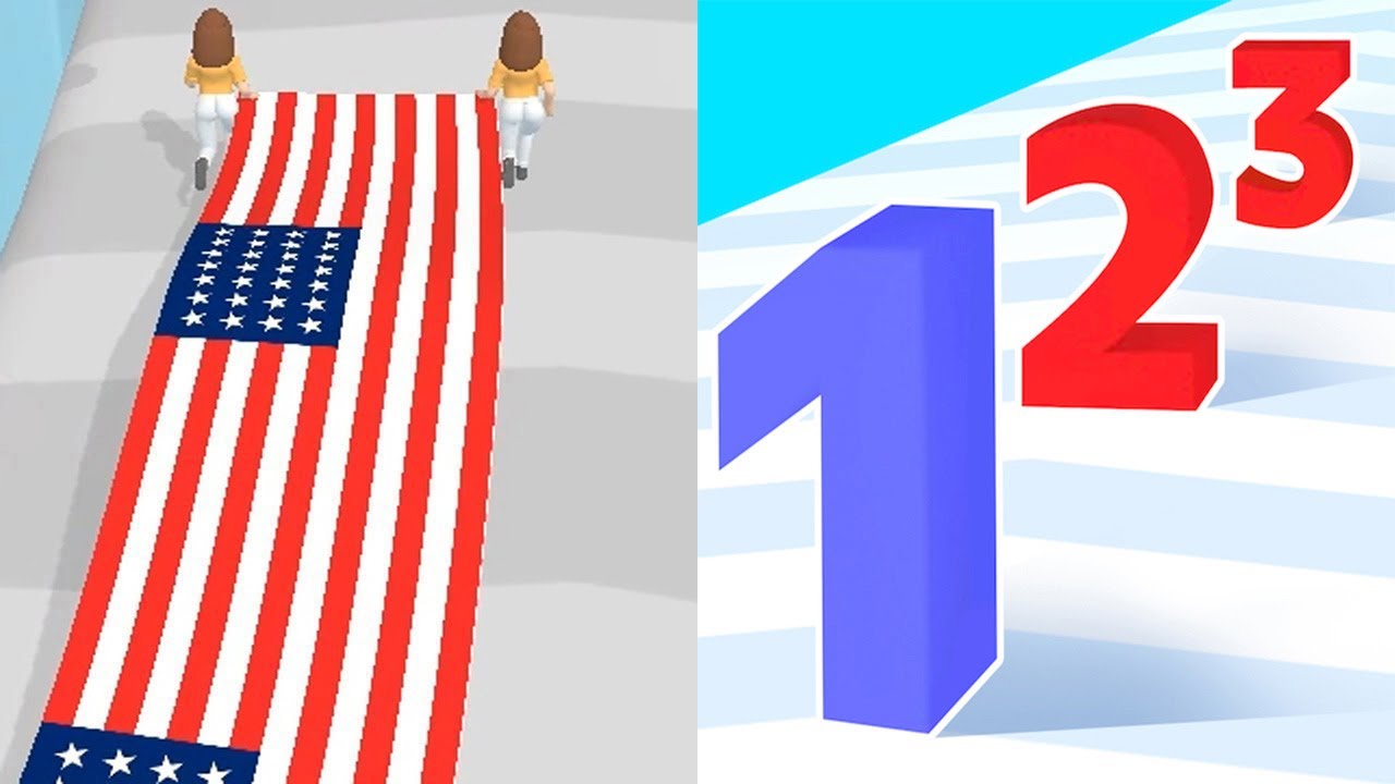 Flag Painters VS Number Master - All Levels Gameplay Android iOS #1