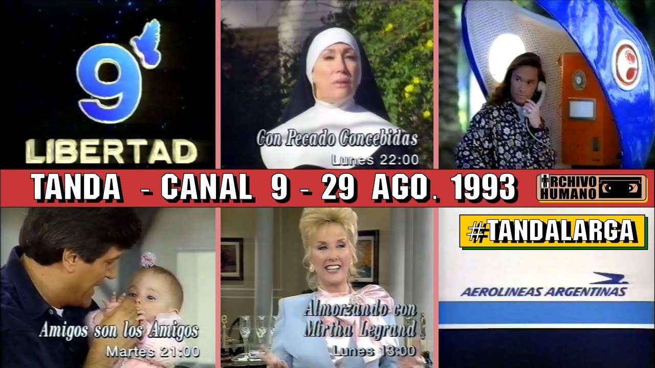 Canal 9 Libertad - Tanda Publicitaria - 1993