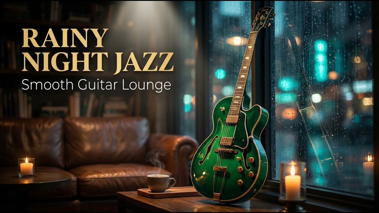 Smooth Jazz Guitar • Midnight City Ambience | Relaxing Music for Work & Sleep