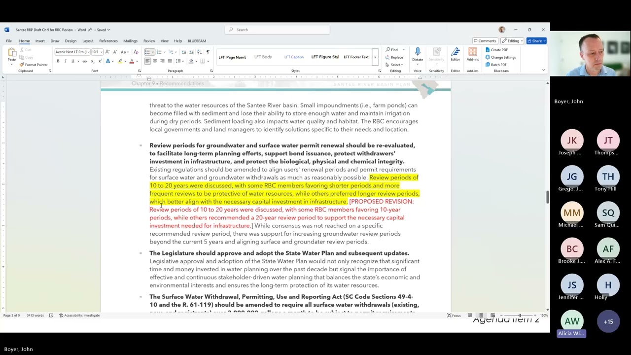Santee River Basin Council Meeting #11 | October 2, 2025